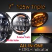 Triple Stack 7 Inch LED Headlights